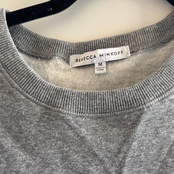 Rebecca Minkoff Heather Gray Crewneck Sweater - Picture 2 of 2